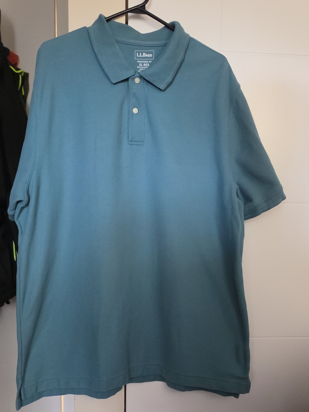 L.L. Bean Men's Blue-Green Short Sleeve Polo